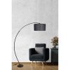 Adjustable Black Floor Lamp, Metal Body, 185 cm Height | E27 Socket, Max 40W | Modern Industrial Design for Home & Office, Stylish & Functional