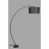 Adjustable Black Floor Lamp, Metal Body, 185 cm Height | E27 Socket, Max 40W | Modern Industrial Design for Home & Office, Stylish & Functional