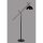 Industrial Floor Lamp, Black & Chrome, 180 cm | Metal Body, E27 Socket, Modern Scandinavian Design