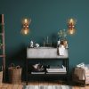 Copper Wall Lamp, Metal Body, 23x16cm, Elegant Design