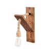 Rustic Wall Lamp, Fir Tree Body, 40 cm | E27 Socket, IP20