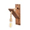 Rustic Wall Lamp, Fir Tree Body, 40 cm | E27 Socket, IP20