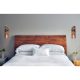 Handmade Wall Lamp Set (2 Pieces), Brown & Gold, 18 x 30 x 10 cm | 100% Spruce Wood, Jute Rope, Rustic Modern Design | Bulbs Not Included, E27 Socket