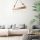 Rustic Wooden Chandelier, 100x7cm, 5xE27, Modern Design