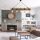 Handmade Walnut Chandelier, Solid Pine, 100x16x72 cm | 5 E27 Socket | Modern Rustic Design