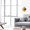 Opviq, 536NTD2118, Glam Black & Gold Wall Lamp, Metal Body, 30 cm | E27, IP20