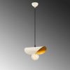 Modern White & Gold Chandelier, 106 cm, E27 Socket