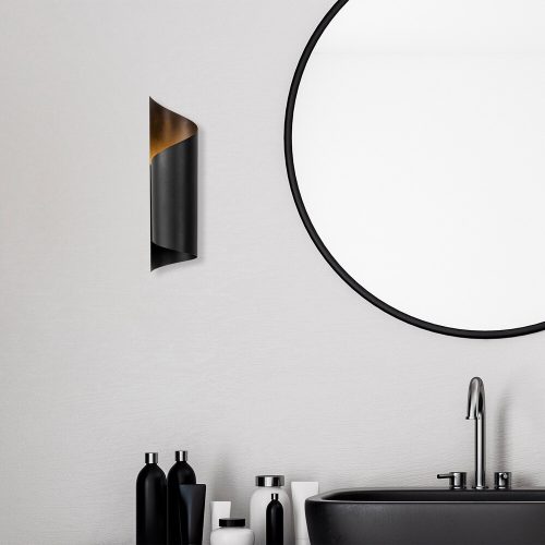 Opviq, 536NTD2121, Modern Black Wall Lamp, Iron Body, 35 cm Height | E27, IP20