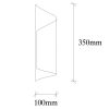 Opviq, 536NTD2121, Modern Black Wall Lamp, Iron Body, 35 cm Height | E27, IP20