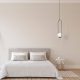 Modern Black & White Chandelier, Iron Body, 146 cm