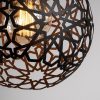 Modern Black Chandelier, Iron Body, Adjustable Height