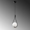 Modern Black Chandelier, Iron Body, 136 cm Height | E27 Socket, Stylish Industrial Design