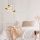 Modern White & Gold Chandelier, 45 cm, 3 x E27 Socket
