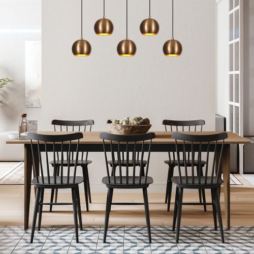Vintage Glam Chandelier, Iron Body, 85x15cm, 108cm Height
