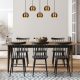 Vintage Glam Chandelier, Iron Body, 85x15cm, 108cm Height