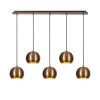 Vintage Glam Chandelier, Iron Body, 85x15cm, 108cm Height