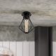 Industrial Black Chandelier, 18cm, E27 Socket, 40W Max