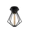 Industrial Black Chandelier, 18cm, E27 Socket, 40W Max