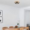 Modern Black Chandelier, Metal Body, 36 cm Diameter | E27 Socket, Elegant Design for Home Decor