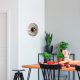 Modern Black Wall Lamp, Metal Body, 12 cm Diameter