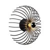 Modern Black Wall Lamp, Metal Body, 12 cm Diameter