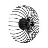 Modern Black Wall Lamp, Metal Body, 12 cm Diameter