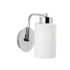 Scandinavian Wall Lamp, Silver Metal, 12 cm Diameter