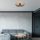 Modern Black Chandelier, Metal Body, 56 cm Diameter