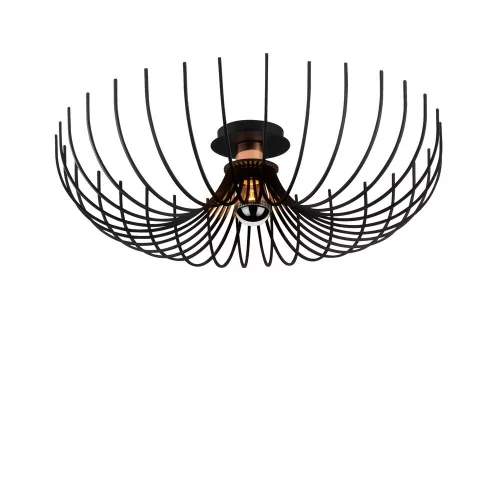 Opviq , 525NOR1294 , Aspendos - N-639 , Black Color , Chandelier , With E27 Socket