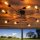 Modern Black Chandelier, 140 cm, Metal Body, E27