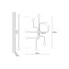 Modern Black Chandelier, 140 cm, Metal Body, E27