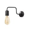 Modern Black Wall Lamp, Metal Body, E27 Socket, 11 cm