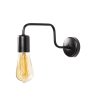 Modern Black Wall Lamp, Metal Body, E27 Socket, 11 cm
