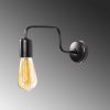 Modern Black Wall Lamp, Metal Body, E27 Socket, 11 cm