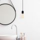 Industrial Black Chandelier, Adjustable Height, 102 cm