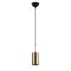 Modern Gold & Black Chandelier, Adjustable Height, 124 cm