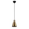 Modern Gold & Black Chandelier, Adjustable Height, 14cm