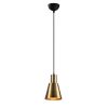 Modern Gold & Black Chandelier, Adjustable Height, 14cm