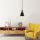 Scandinavian Chandelier, Black & Nickel, 14cm Diameter