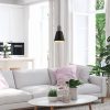 Scandinavian Chandelier, Black & Nickel, 14cm Diameter