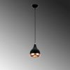 Modern Black & Copper Chandelier, Adjustable Height, 15cm