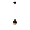 Modern Black & Copper Chandelier, Adjustable Height, 15cm