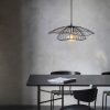 Modern Black Chandelier, 50 cm, Adjustable Height, IP20
