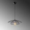 Modern Black Chandelier, 50 cm, Adjustable Height, IP20