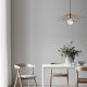 Modern Copper Chandelier, 50 cm, Adjustable Height