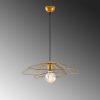 Glam Gold Chandelier, Metal Body, 50 cm Diameter, 111 cm Height