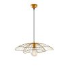 Glam Gold Chandelier, Metal Body, 50 cm Diameter, 111 cm Height