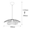 Vintage Metal Chandelier, 50 cm Diameter, Adjustable Height | Elegant Glam Design for Modern Spaces