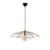 Vintage Metal Chandelier, 50 cm Diameter, Adjustable Height | Elegant Glam Design for Modern Spaces