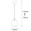 Elegant Gold & Black Chandelier, Adjustable Height, 15cm